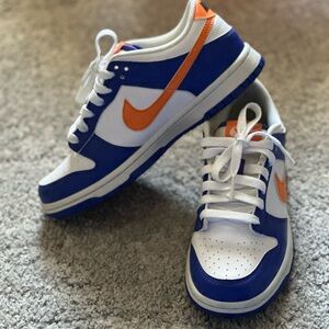 Nike Dunks Blue and Orange Sneakers Size 5.5